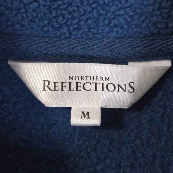 Northern Reflections Blue Fleece Womens Medium Vest with Penguin Embroidery, - Picture 8 of 12